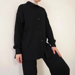 Autumn and winter Middle East European and American new style fashion wide-leg casual texture pattern set two-piece set for women 2025