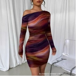 Cross-border European and American new style 2024 Summer simple bow tie girl lace spliced sexy halter dress, short pants