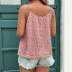 Spring and summer cross-border European and American new style fashion romantic print floral halter top plus size top for women 2025
