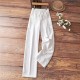 Four seasons European style women's wear new style cross-border elastic waist high-quality design sense artistic texture casual pants for women 2025