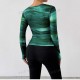 2024 Spring/Summer European and American cross-border new women's wear, tie-dye long-sleeved slimming dress for girls