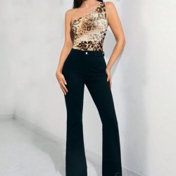 2024 cross-border shein best-selling women's wear fresh floral print loose midi skirt, wholesale women's wear