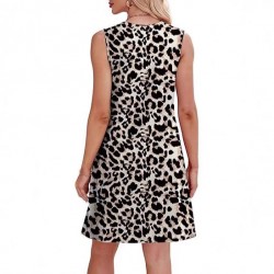 Spring and summer fashion leopard print sleeveless elegant design sense dress for women 2025 new style European and American women's wear