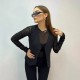 Spring and summer vest fashion solid color 2025 new style European and American women's wear cross-border slim design sense V-neck top for women