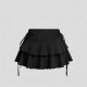 Amazon cross-border new style European and American women's wear lace spliced high-waist figure-hugging pleated skirt