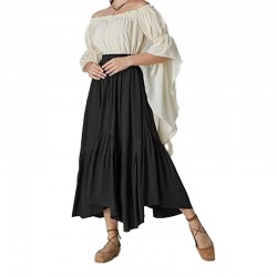 Amazon Bestseller Women's Basic Multi-functional Elastic Bell Skirt Casual Mini Skating Skirt