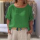 Spring and summer European and American style fashion 2025 new style cross-border women's fashion design-sense back open cardigan button upper garment T-shirt for women
