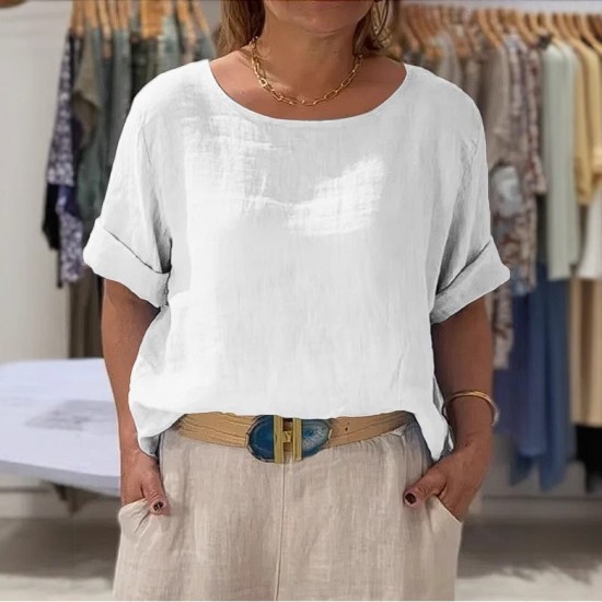 Spring and summer European and American style fashion 2025 new style cross-border women's fashion design-sense back open cardigan button upper garment T-shirt for women