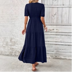 Cross-border European and American new style 2024 Summer retro style asymmetrical short skirt, sexy design, pleated and tied waist casual skirt