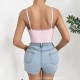 Best-selling item 2024 European and American cross-border fashionable knitted halter off-the-shoulder dress with double-layer hem and backless design