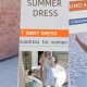 Spring and summer European style cross-border new style striped casual A-line dress tied round neck elegant dress for women 2025