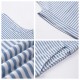 Spring and summer European style cross-border new style striped casual A-line dress tied round neck elegant dress for women 2025