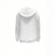 Autumn and winter European and American cross-border new style TEMU fashion jacquard zipper cardigan drawstring hooded sweatshirt for women 2025